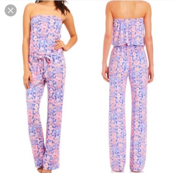 Lilly Pulitzer Pants - Lilly Pulitzer Tia Iris Blue Werk‎ it Jumpsuit